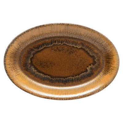 Amber Oval Pattern Platter 46cm