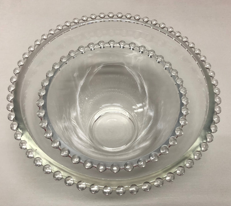 16.5cm Glass Beaded Bowl