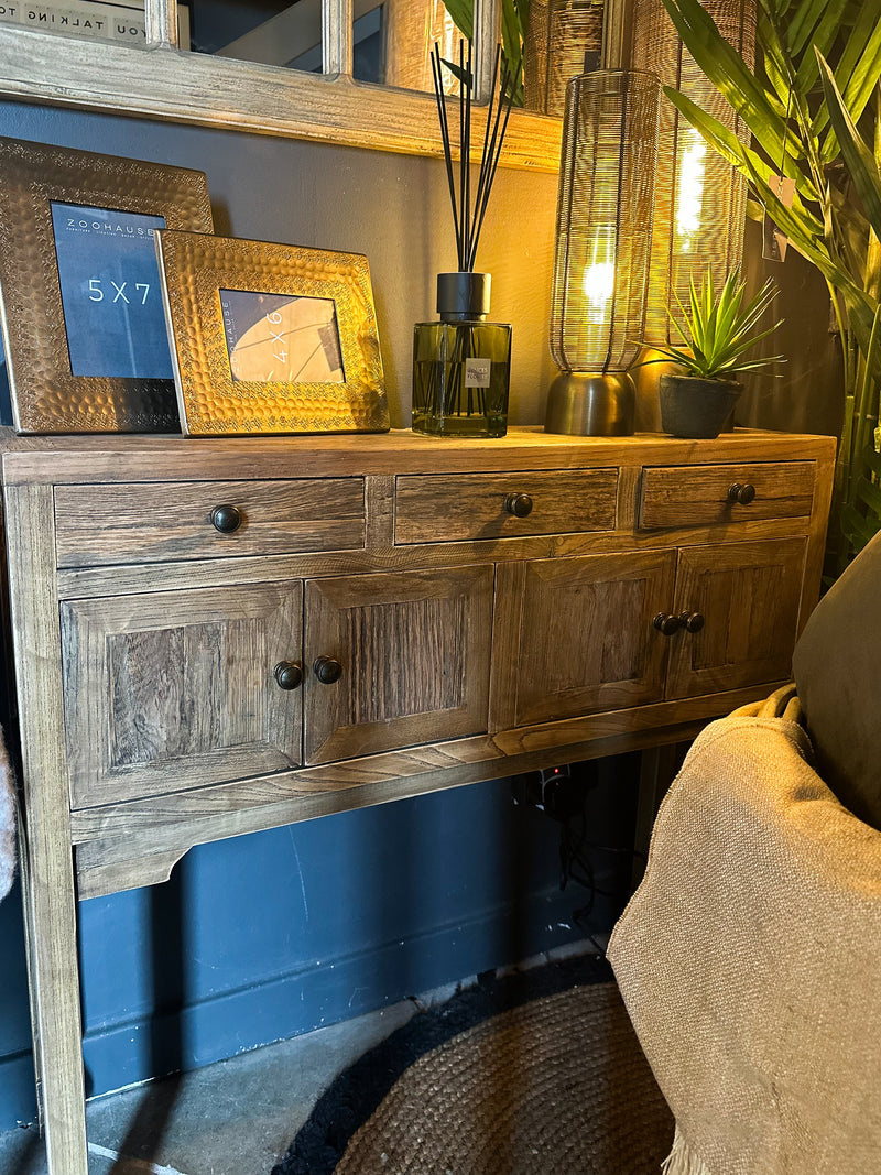 Reclaimed Oak Small Console Table