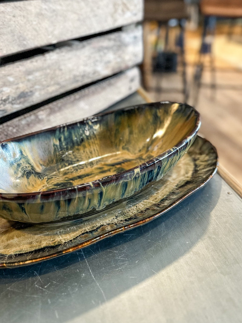Ocean Glazed Bowl