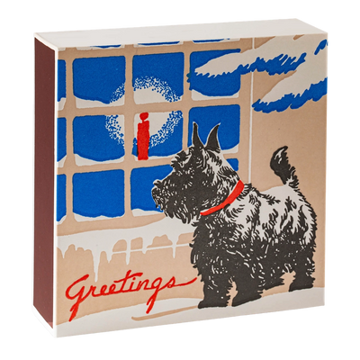 Scotty Dog Festive Luxury Print Matches