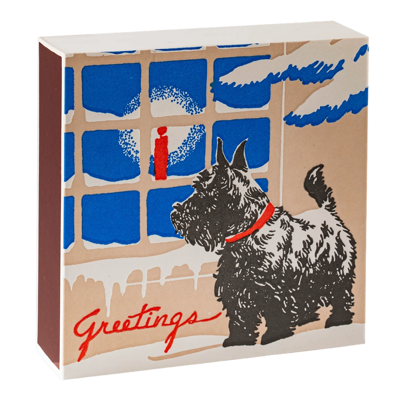Scotty Dog Festive Luxury Print Matches