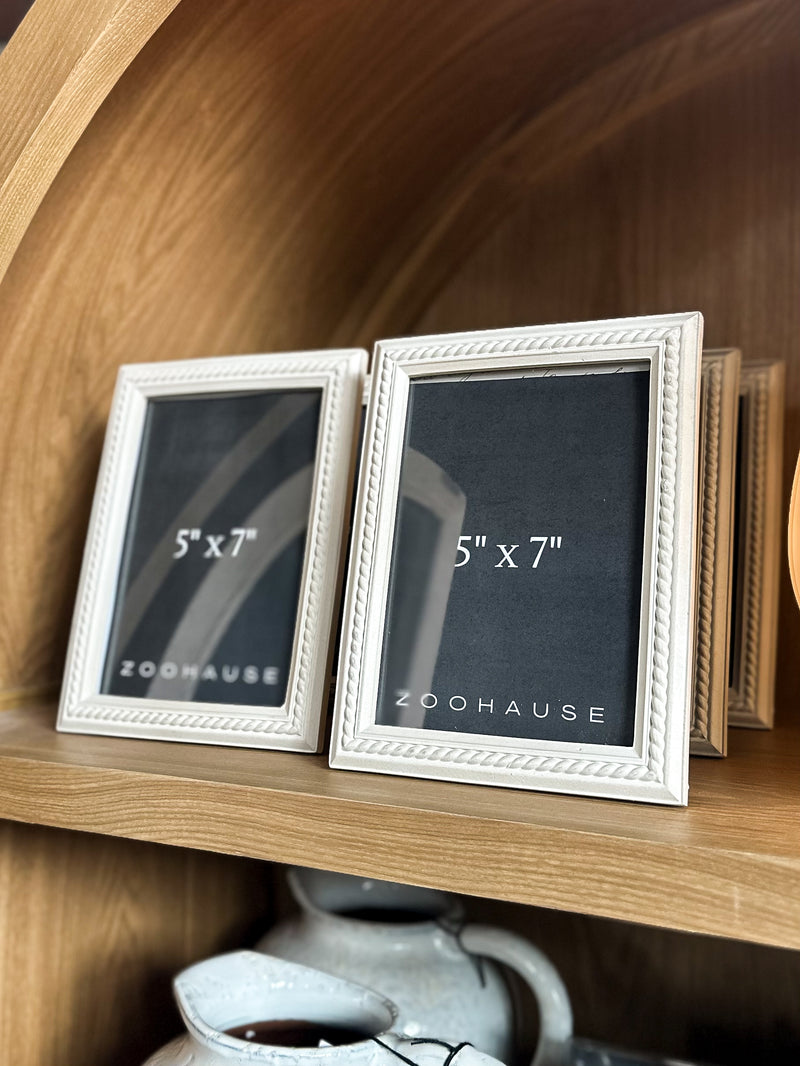 Ivory Etched Photo Frame
