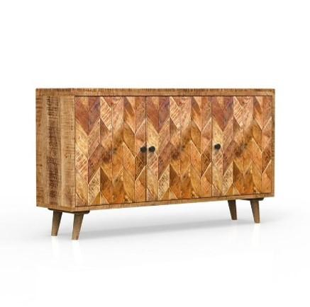 Mango Chevron 3 Door Sideboard