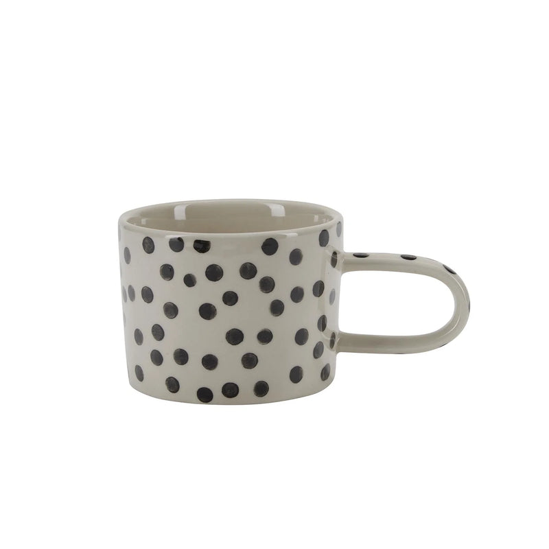 White & Black Small Dots Mug