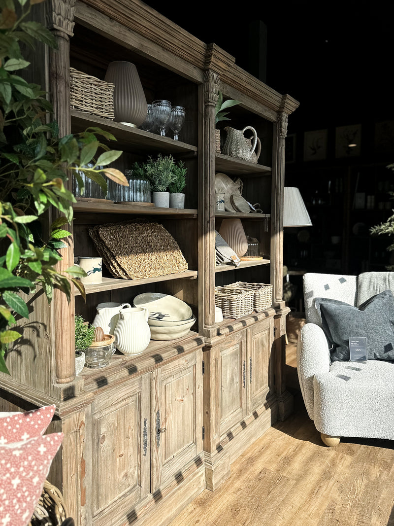 Reclaimed Pine 4 Door Bookcase