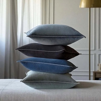Charcoal Velvet Cushion 50x50cm