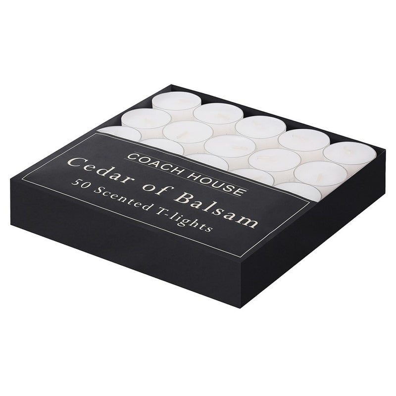 Set of 50 Cedar & Balsam Tealights