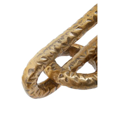 Prato Hammered Gold Chain Sculpture