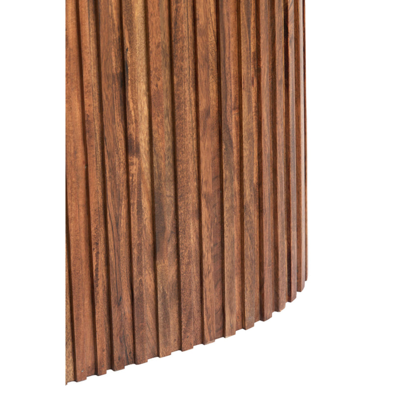 Acacia Ribbed Console