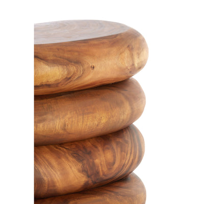 Natural Wood Pebbles Side Table