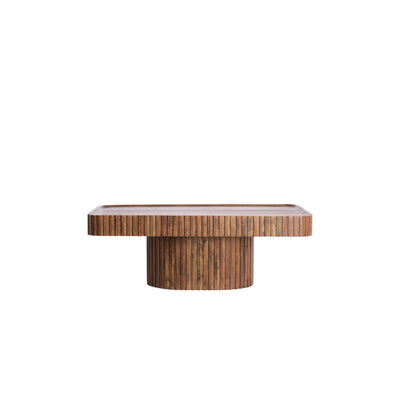Acacia Ribbed Coffee Table