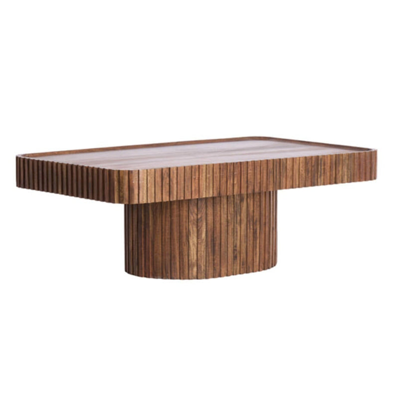Acacia Ribbed Coffee Table
