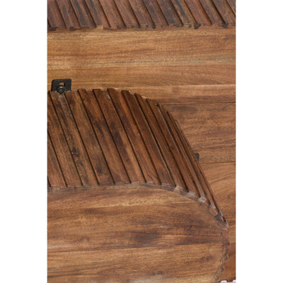 Acacia Ribbed Coffee Table