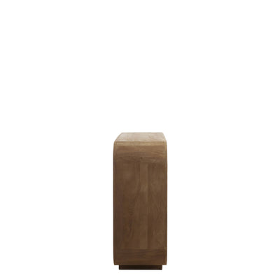 Wood Geometric Open Cabinet