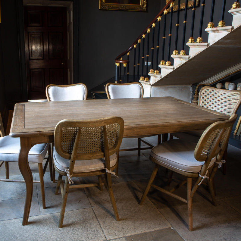 Oak Cabriole Leg Dining Table