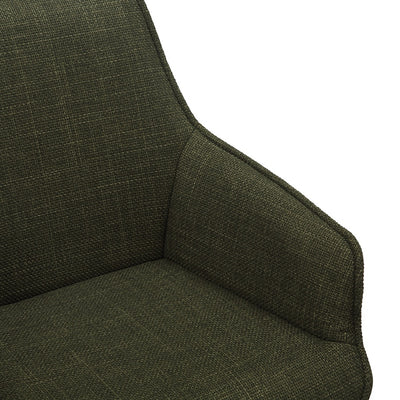 Olive Green Twill Dining Chair