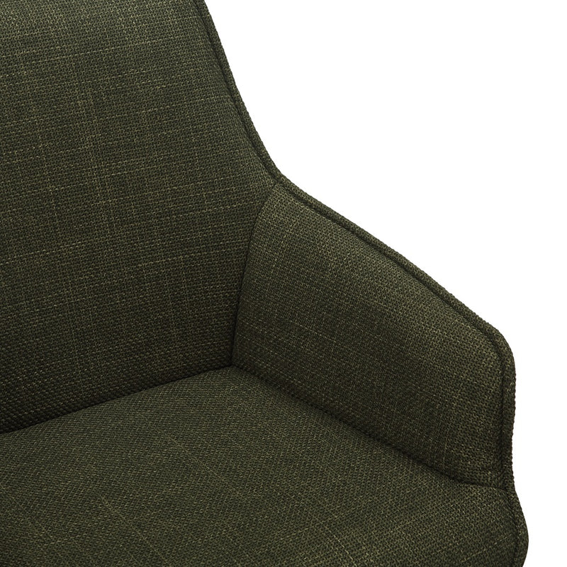 Olive Green Twill Dining Chair