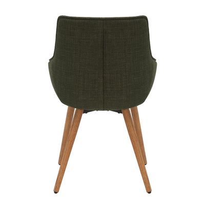 Olive Green Twill Dining Chair