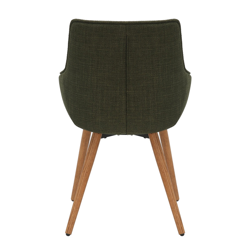 Olive Green Twill Dining Chair