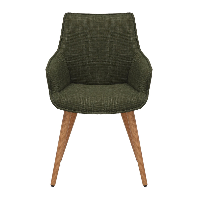 Olive Green Twill Dining Chair