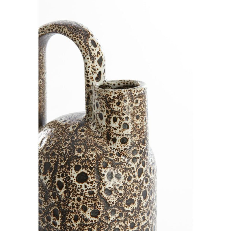 Cream & Black Speckle Vase