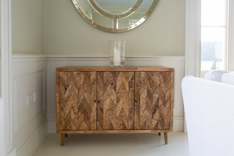 Mango Chevron 3 Door Sideboard