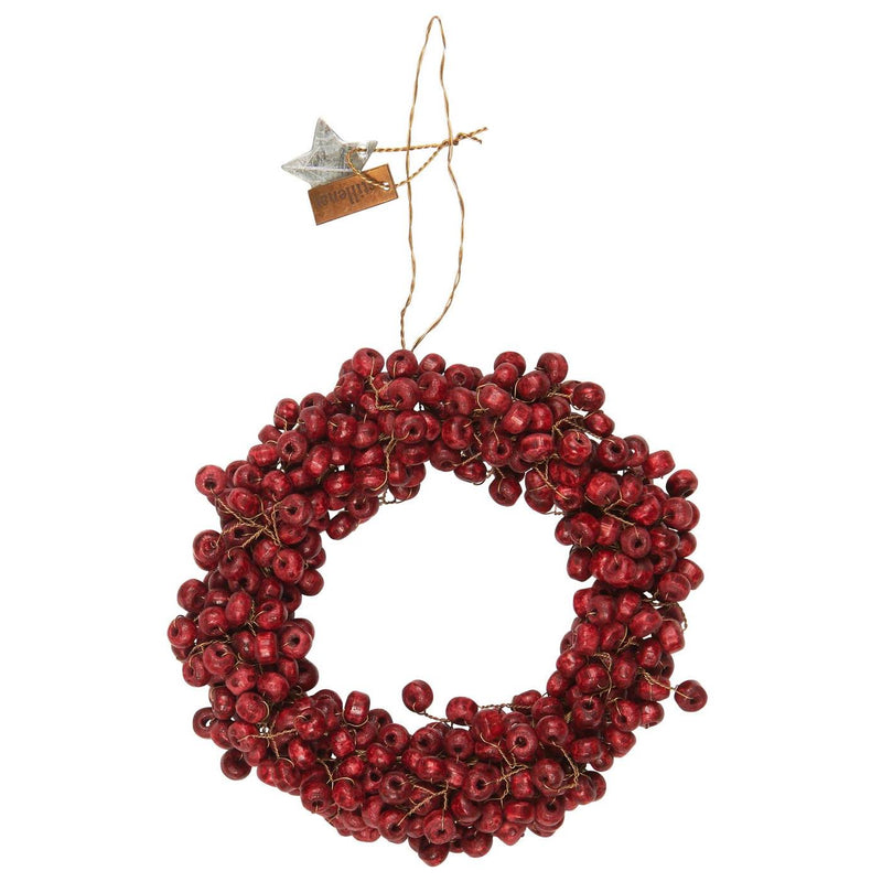 Handmade Wooden Beads Wreath