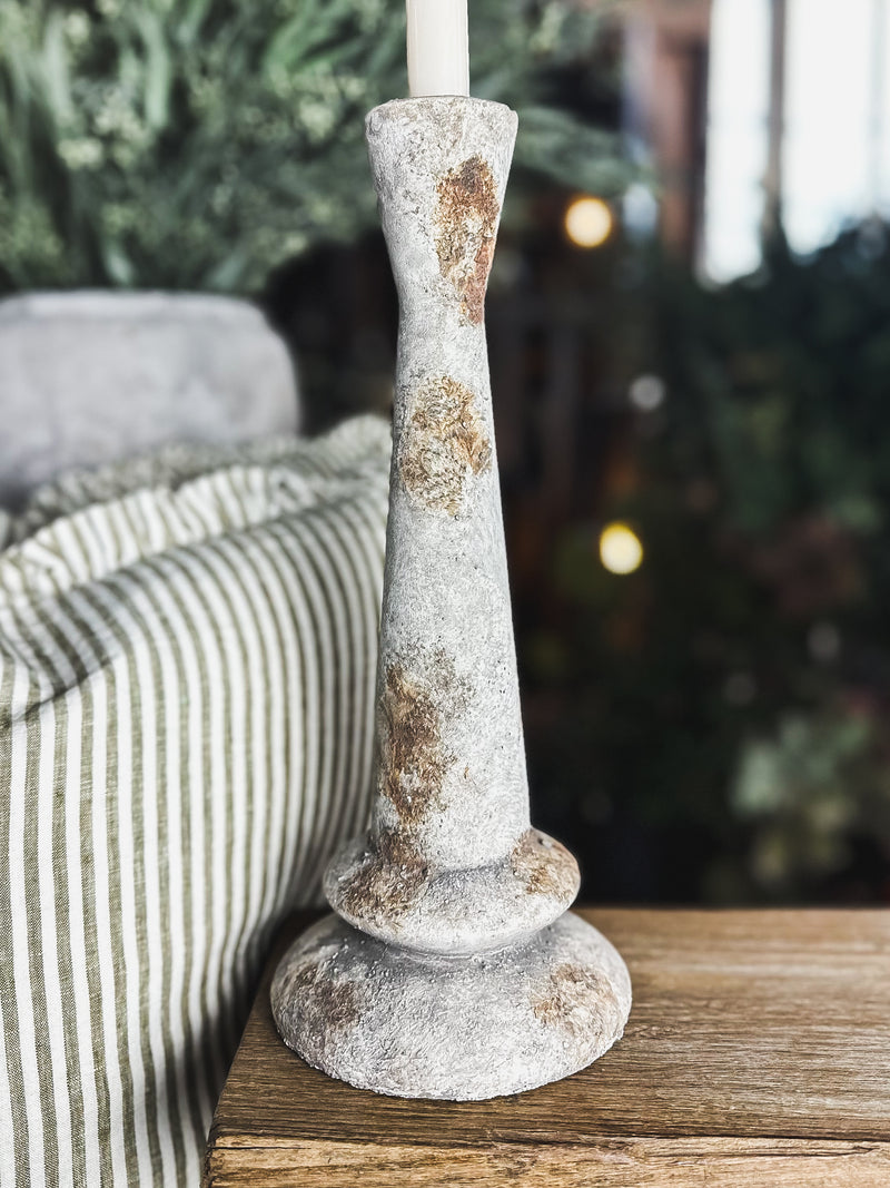 Medium Distressed Candlestick