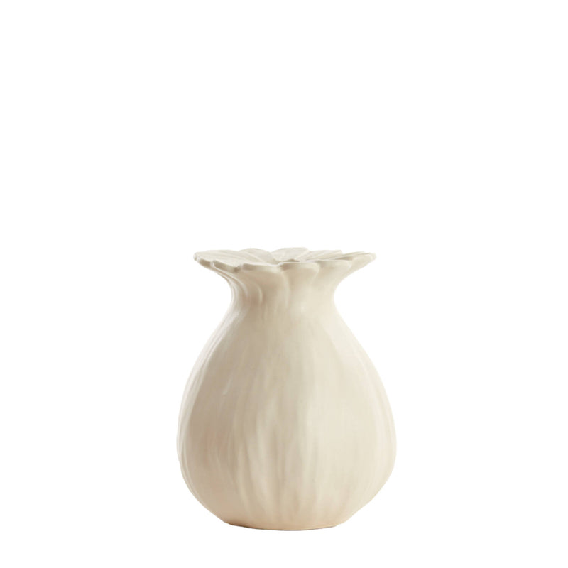 RENA Cream Ceramic Vase 19cm