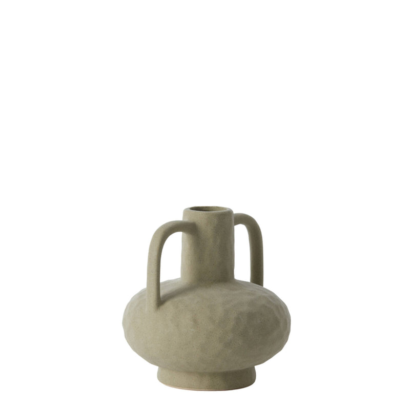 ZORO 19.5x20cm Matte Olive Green Vase