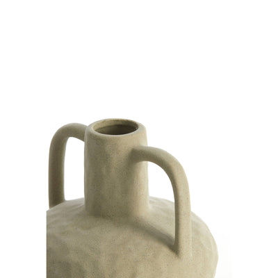 ZORO 19.5x20cm Matte Olive Green Vase