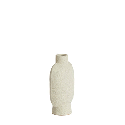 28.5cm Matte Cream Speckled Vase