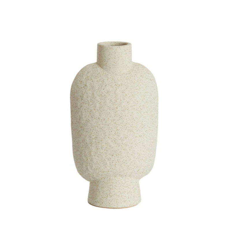 28.5cm Matte Cream Speckled Vase