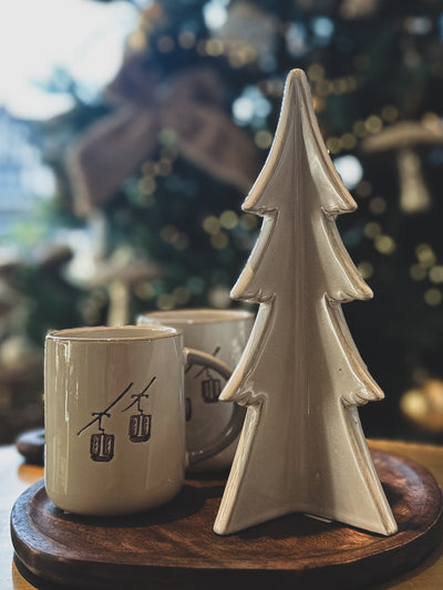 Beige Ski Lift Mug