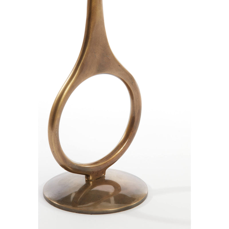 46cm Antique Bronze Cut Out Candle Stick