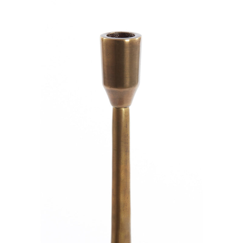 46cm Antique Bronze Cut Out Candle Stick