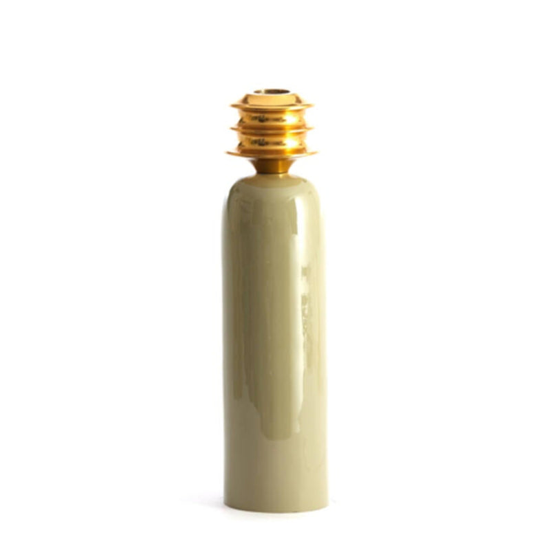 25cm Green & Gold Candle Holder