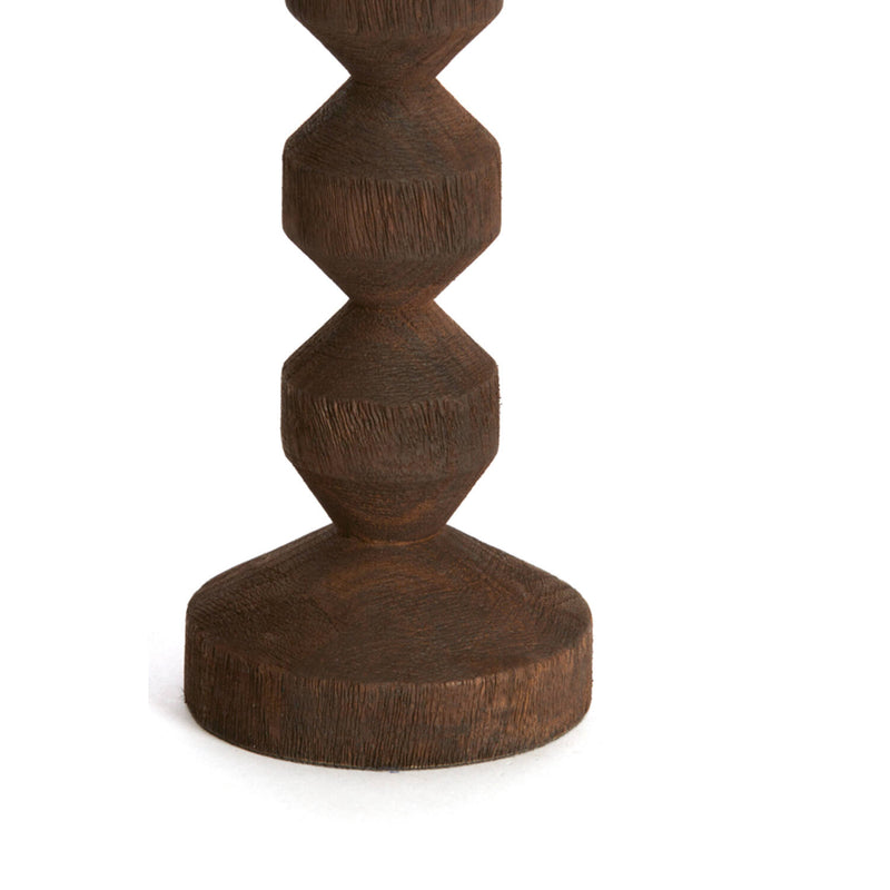 DINA Dark Brown Candlestick 18cm