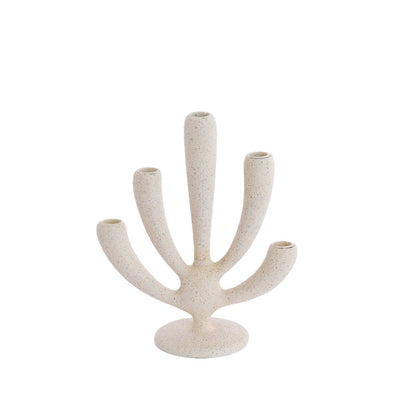 LINO Matte Cream Candlestick 28.5cm