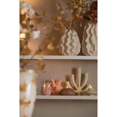 LINO Matte Cream Candlestick 28.5cm
