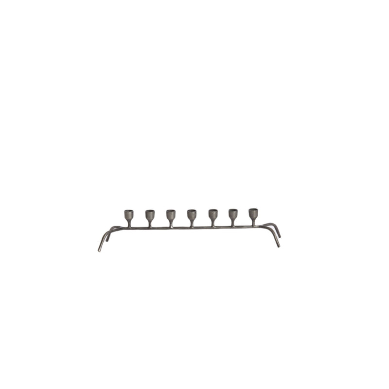 Gunmetal 7 Candle Sticks Holder