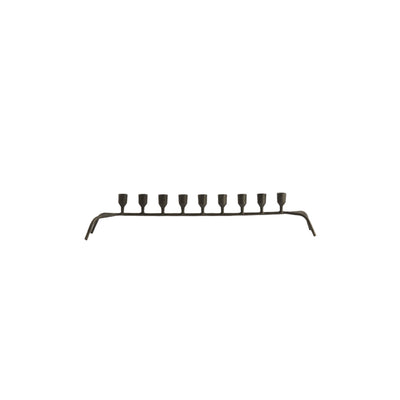 CARA Gunmetal Candlestick 14.5cm