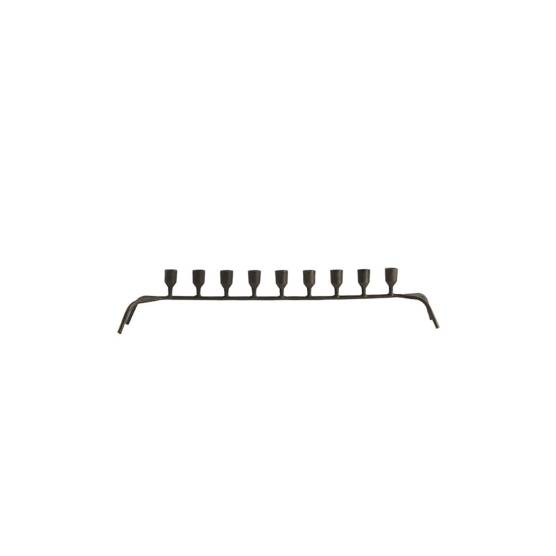 CARA Gunmetal Candlestick 14.5cm