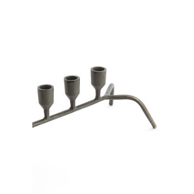 CARA Gunmetal Candlestick 14.5cm
