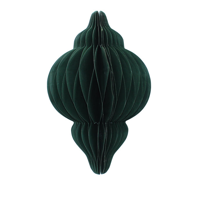 30cm Green Finial Paper Decoration
