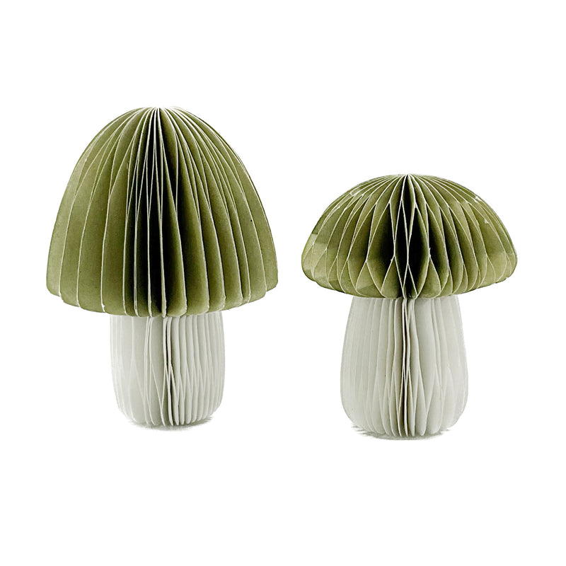 8cm Sage Paper Mushroom