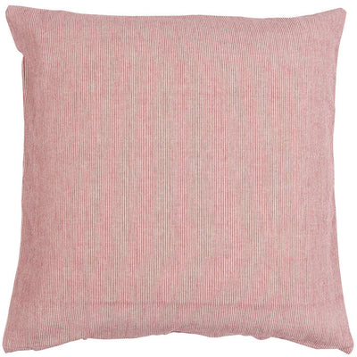 Red & Natural Striped Cushion