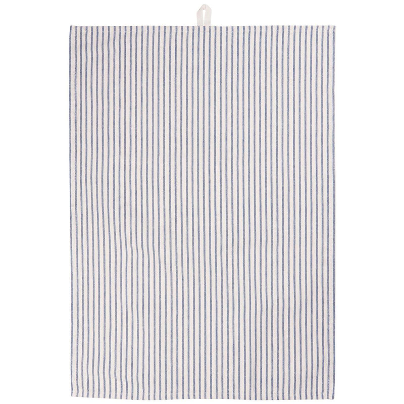 Jasper Dark Blue Striped Tea Towel