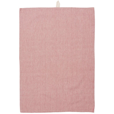 Red/Natural Stripe Tea Towel